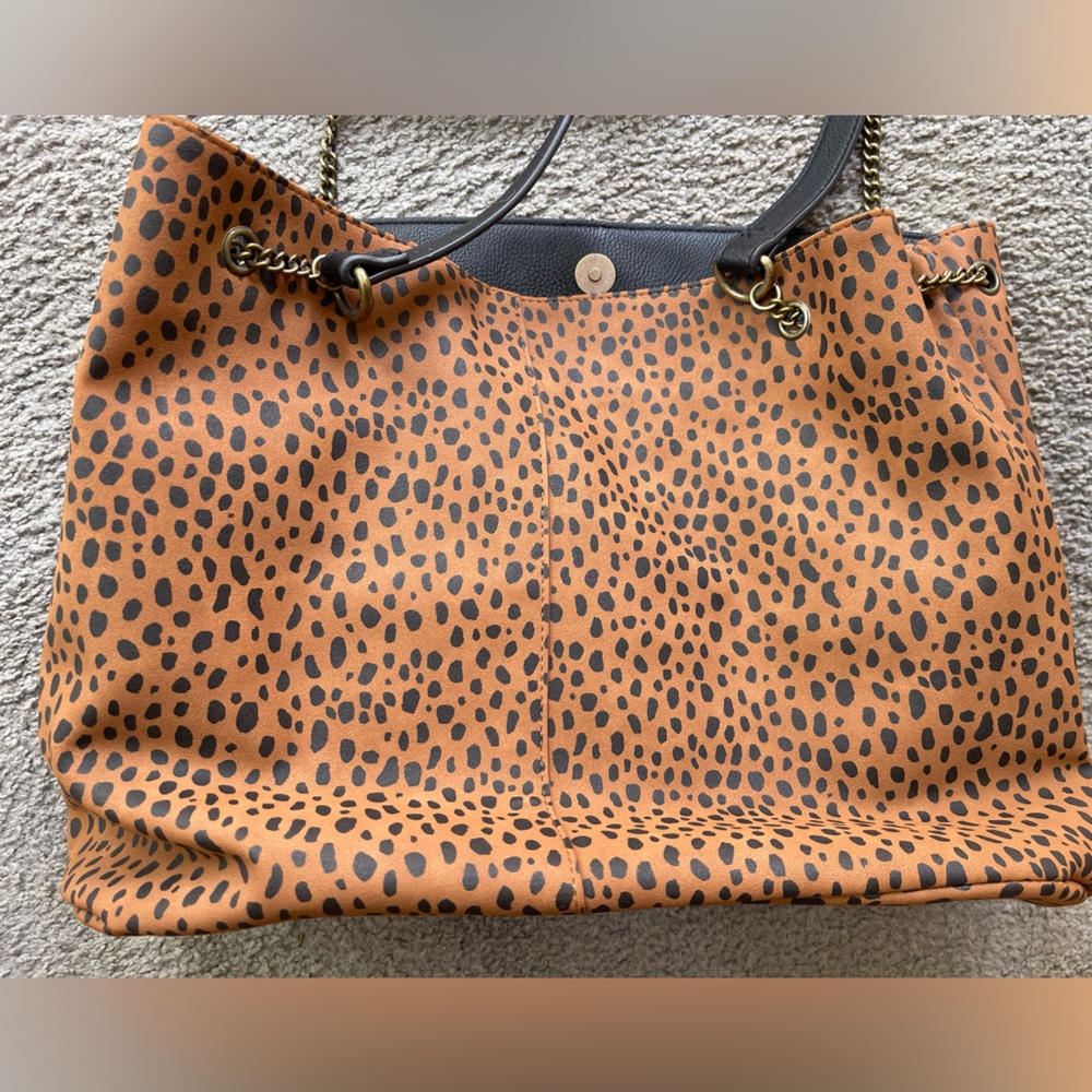 Universal Thread Brown and Black Patterned Shoulder Bag - Picture 2 of 6